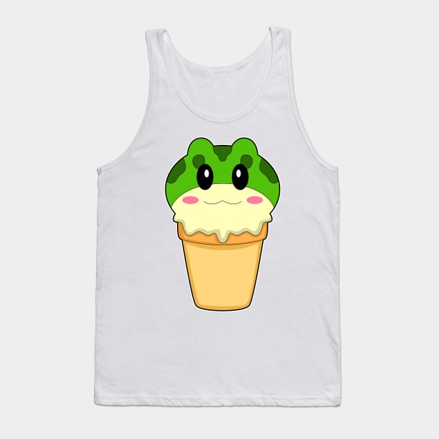 Frog Waffle ice cream Tank Top by Markus Schnabel